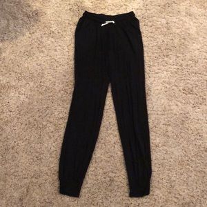 LA made black joggers